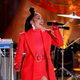 NEW YORK, NEW YORK - DECEMBER 01: Mickey Guyton performs onstage during the Rockefeller Center Christmas Tree Lighting Ceremony on December 01, 2021 in New York City. (Photo by Dimitrios Kambouris/Getty Images)